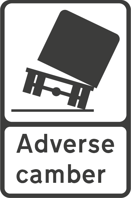 Adverse camber sign